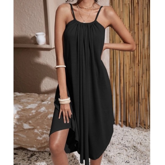 Boho tie back cami dress- Dusty Pink - Picture 5 of 16